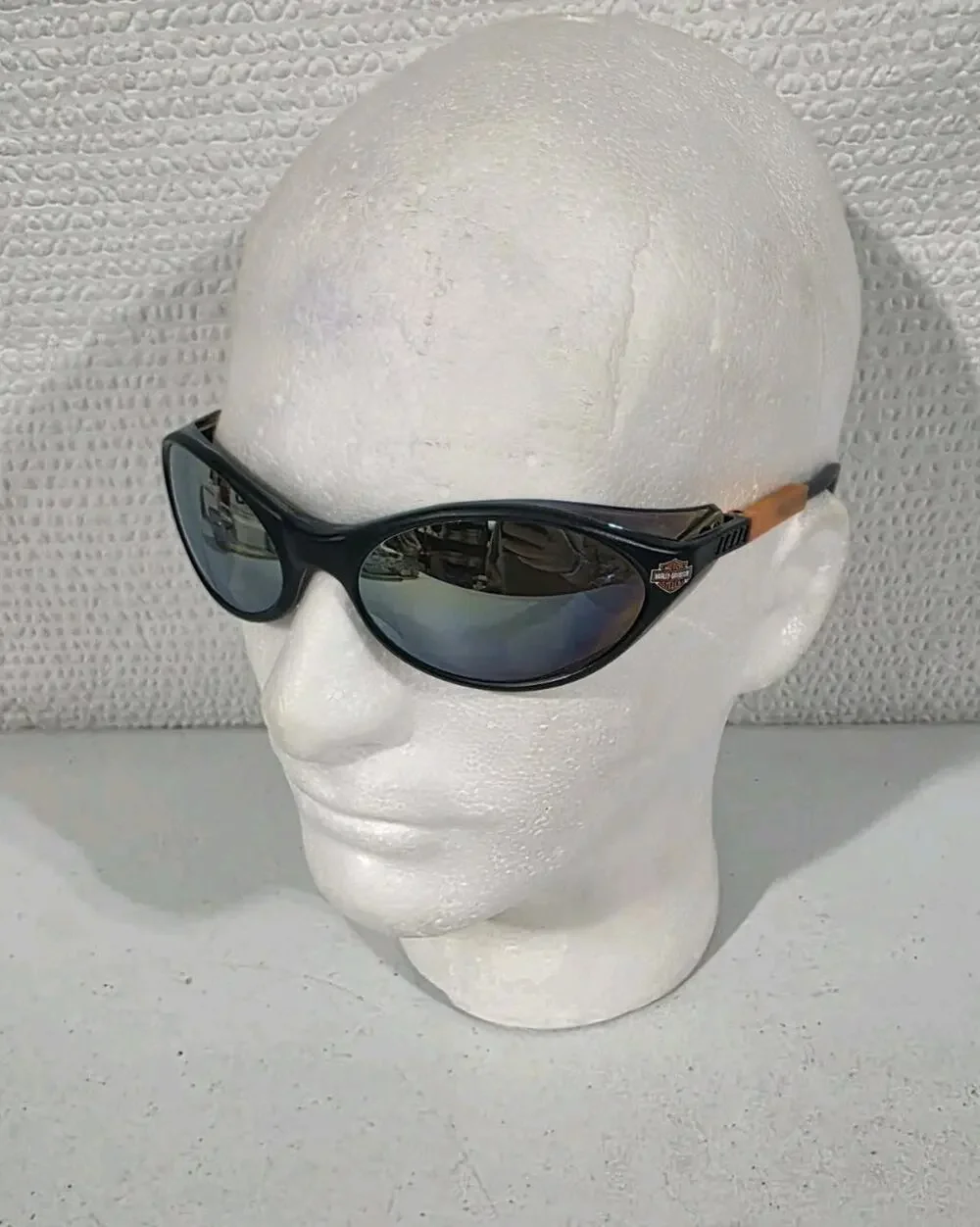 Harley Davidson Sunglasses HD001X Z87 Black Orange Biker EX Condition